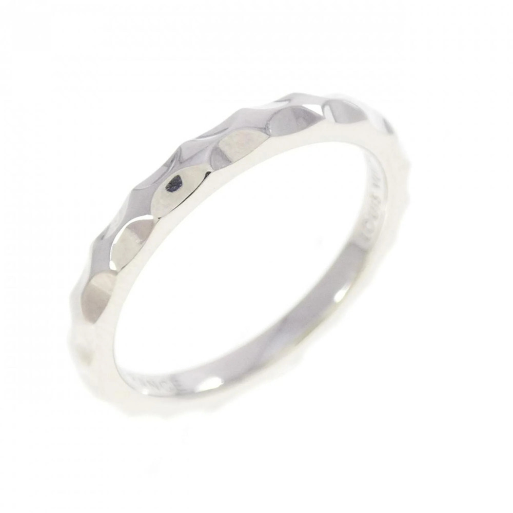 LOUIS VUITTON Silver Monogram Ring